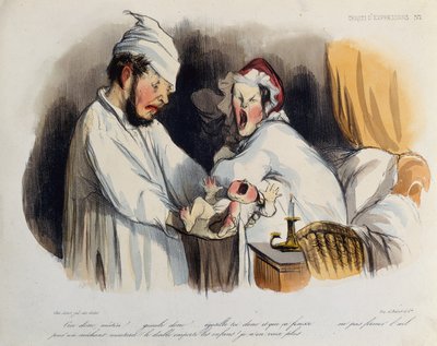 Parents Woken by Their Baby by Honoré Daumier